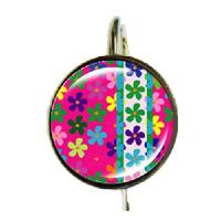 Accroche-clés Fleurs Multicolores