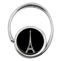 Accroche-sac Tour Eiffel Noire