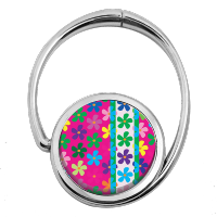 Accroche-sac Fleurs Multicolores