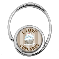 Porte-sac I Love Cupcakes Marrons