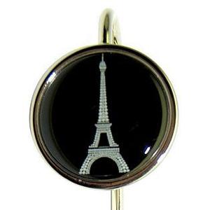 Accroche-clés Tour Eiffel Noire